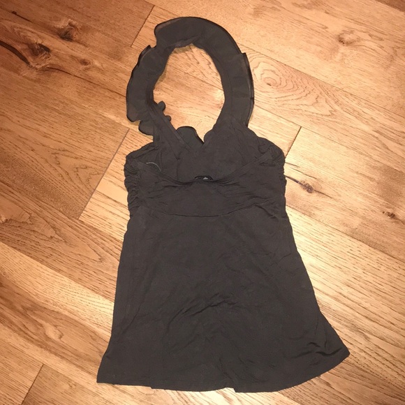 Halter Tank Top with Ruffle detail - Picture 3 of 4
